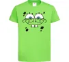 Детская футболка Sponge Bob обличчя з посмішкою Лаймовый фото