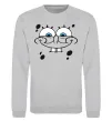 Свитшот Sponge Bob обличчя з посмішкою Серый меланж фото