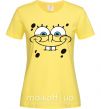 Женская футболка Sponge Bob лицо с улыбкой Лимонный фото