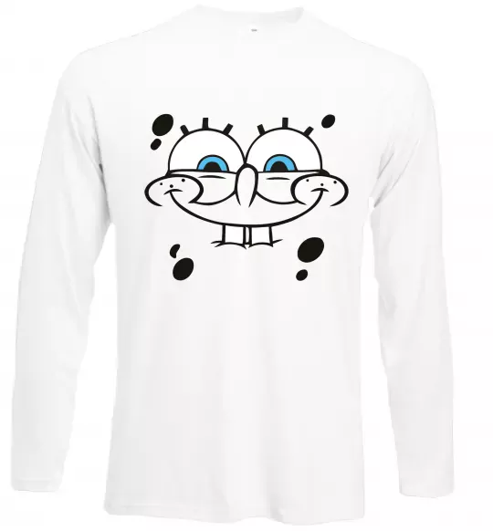 Лонгслив Sponge Bob обличчя з посмішкою Белый фото