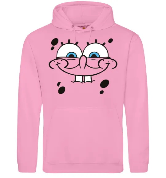 Чоловіча толстовка (худі) Sponge Bob обличчя з посмішкою Рожевий фото