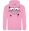 Чоловіча толстовка (худі) Sponge Bob обличчя з посмішкою Рожевий фото