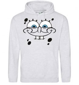 Чоловіча толстовка (худі) Sponge Bob обличчя з посмішкою