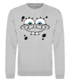 Свитшот Sponge Bob обличчя з посмішкою Серый меланж фото