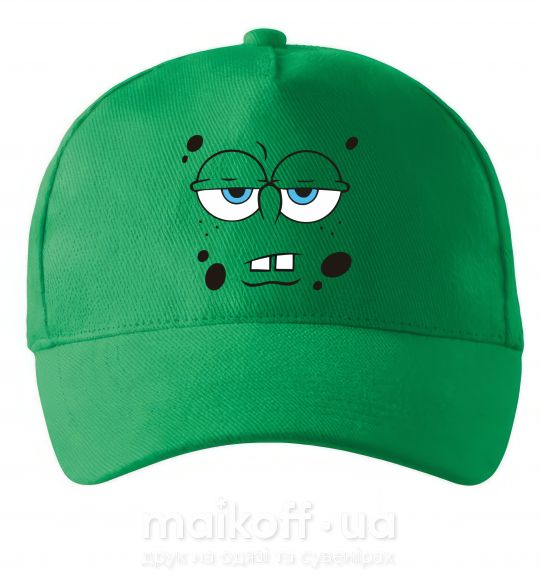 Кепка Sponge Bob усталое лицо Зеленый фото