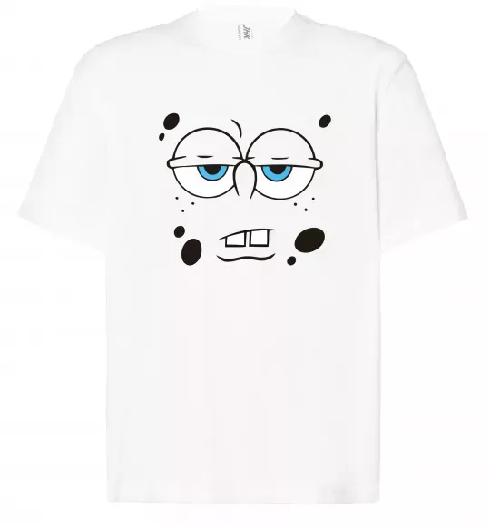 Футболка Оверсайз Sponge Bob стомлений Білий фото