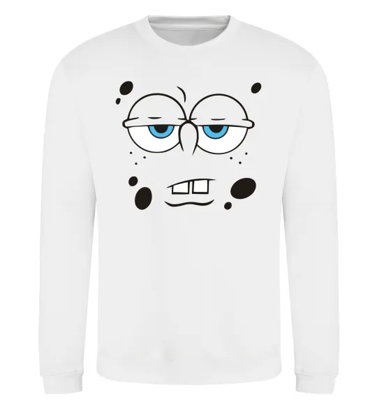 Свитшот Sponge Bob стомлений Белый фото