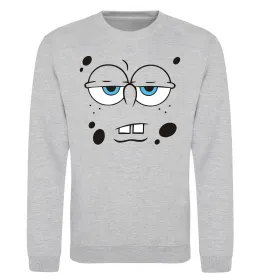 Світшот Sponge Bob стомлений Сірий меланж фото