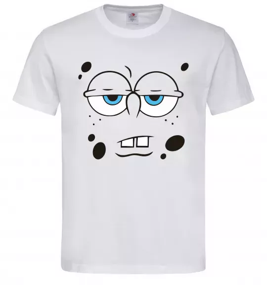 Мужская футболка Sponge Bob стомлений Белый фото