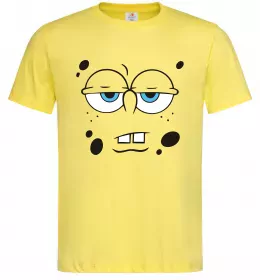 Мужская футболка Sponge Bob стомлений Лимонный фото