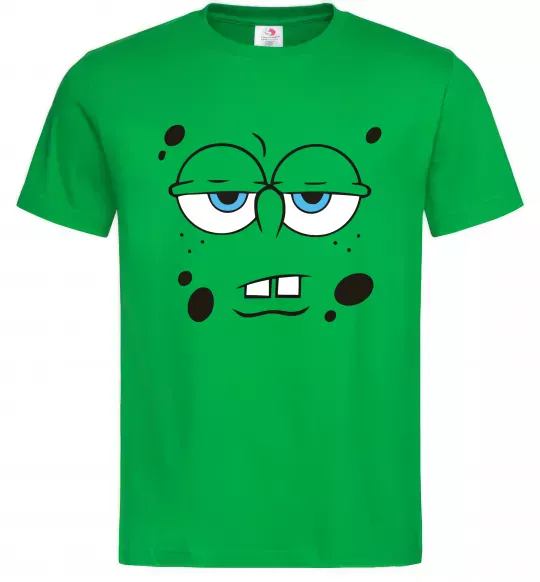 Мужская футболка Sponge Bob стомлений Зеленый фото