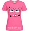 Женская футболка Sponge Bob усталое лицо Ярко-розовый фото