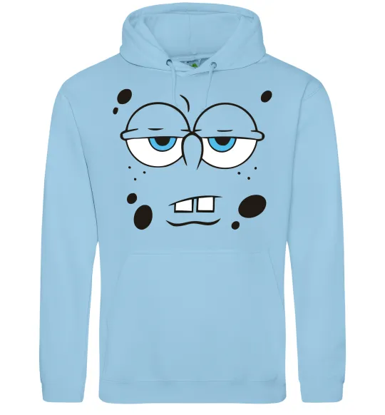 Чоловіча толстовка (худі) Sponge Bob стомлений Блакитний фото
