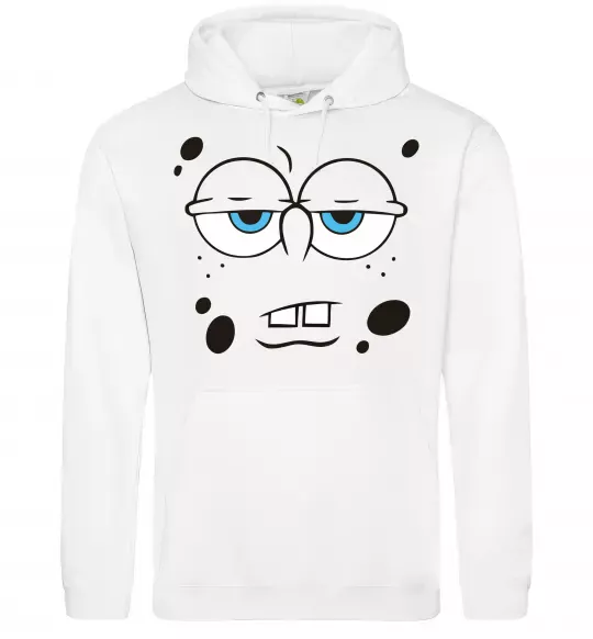 Жіноча толстовка (худі) Sponge Bob стомлений Білий фото