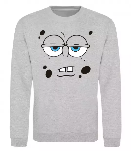 Свитшот Sponge Bob стомлений Серый меланж фото