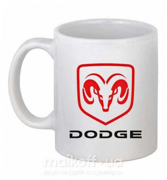 Чашка керамічна DODGE Білий фото
