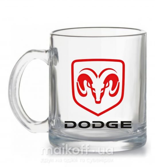 Чашка скляна DODGE Прозорий фото
