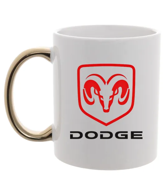 Чашка с цветной ручкой DODGE Золото фото