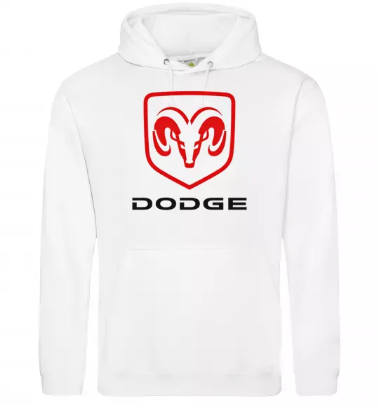 Мужская толстовка (худи) DODGE Белый фото