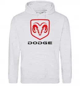 Мужская толстовка (худи) DODGE Серый меланж фото
