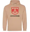 Мужская толстовка (худи) DODGE Песочный фото