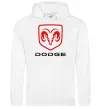 Женская толстовка (худи) DODGE Белый фото