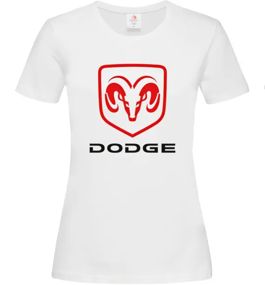 Жіноча футболка DODGE Білий фото