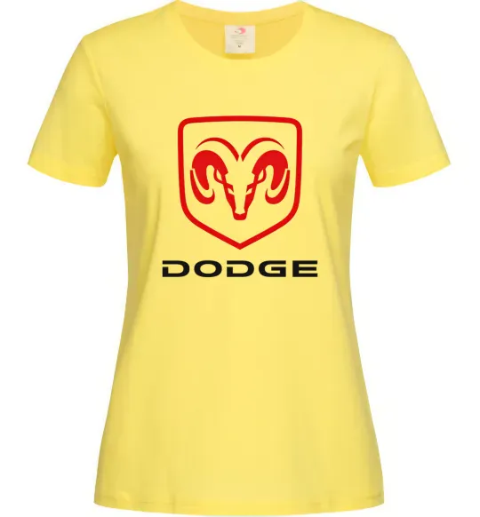 Жіноча футболка DODGE Лимонний фото