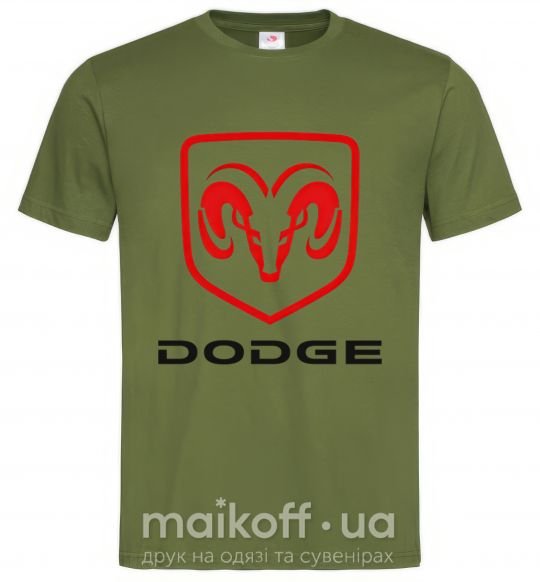 Чоловіча футболка DODGE Оливковий фото