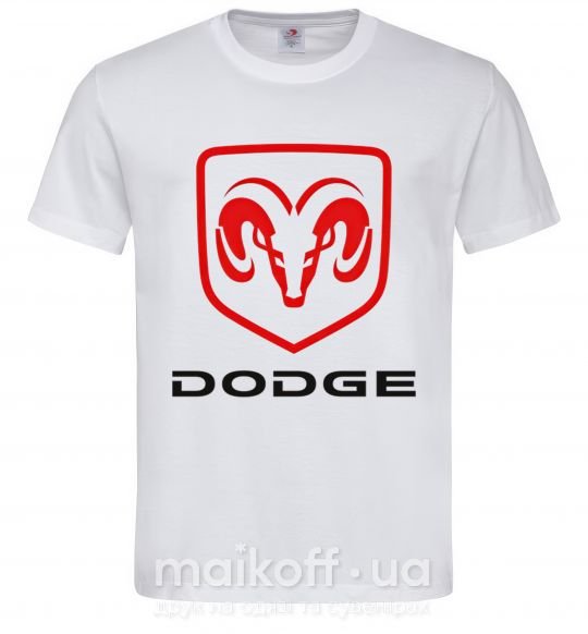 Мужская футболка DODGE Белый фото