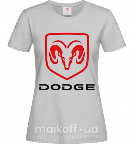 Жіноча футболка DODGE Сірий фото