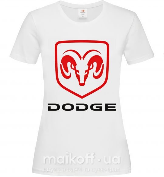 Жіноча футболка DODGE Білий фото