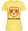 Жіноча футболка DODGE Лимонний фото