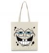 Еко-сумка Sponge Bob лицо с довольной улыбкой Бежевий фото