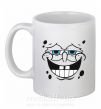 Чашка керамическая Sponge Bob лицо с довольной улыбкой Белый фото