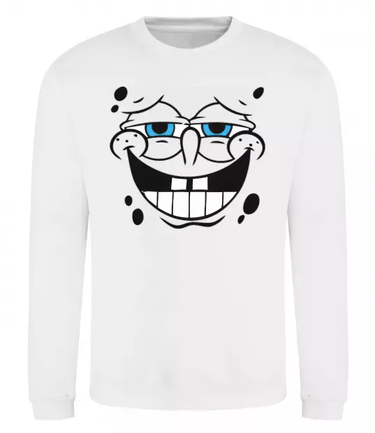 Світшот Sponge Bob задоволений Білий фото