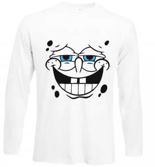 Лонгслів Sponge Bob задоволений Білий фото