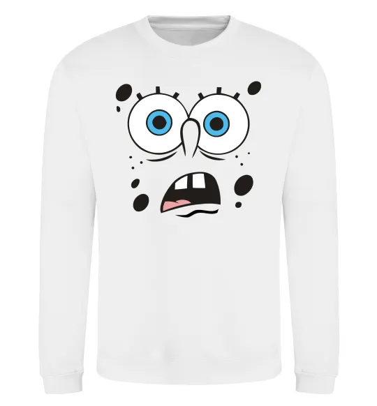 Світшот Sponge Bob здивований Білий фото