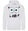 Чоловіча толстовка (худі) Sponge Bob здивований Сірий меланж фото
