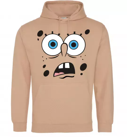 Чоловіча толстовка (худі) Sponge Bob здивований Пісочний фото