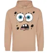 Чоловіча толстовка (худі) Sponge Bob здивований Пісочний фото