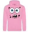 Женская толстовка (худи) Sponge Bob здивований Розовый фото