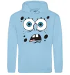 Женская толстовка (худи) Sponge Bob здивований Голубой фото