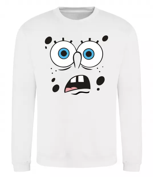 Світшот Sponge Bob здивований Білий фото