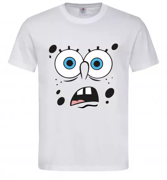Чоловіча футболка Sponge Bob здивований Білий фото