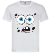 Чоловіча футболка Sponge Bob здивований Білий Чоловіча футболка Sponge Bob здивований Білий фото