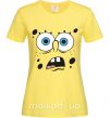 Жіноча футболка Sponge Bob удивлённое лицо Лимонний фото
