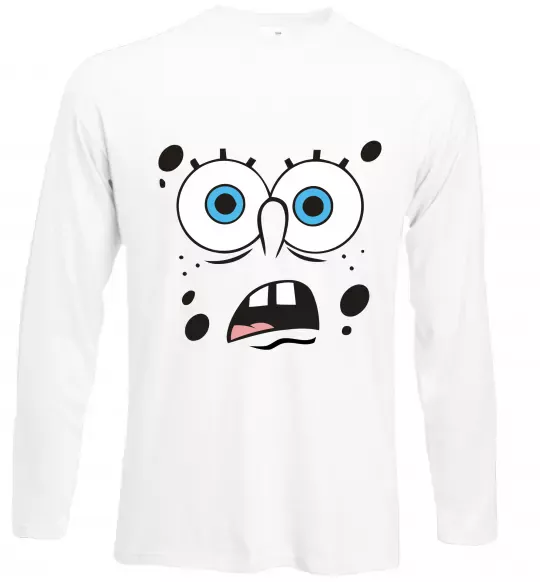 Лонгслив Sponge Bob здивований Белый фото
