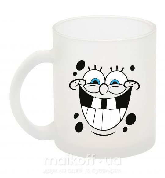 Чашка скляна Sponge Bob счастливое лицо Фроузен фото