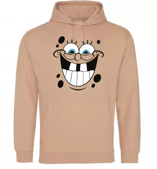 Чоловіча толстовка (худі) Sponge Bob щасливий Пісочний фото